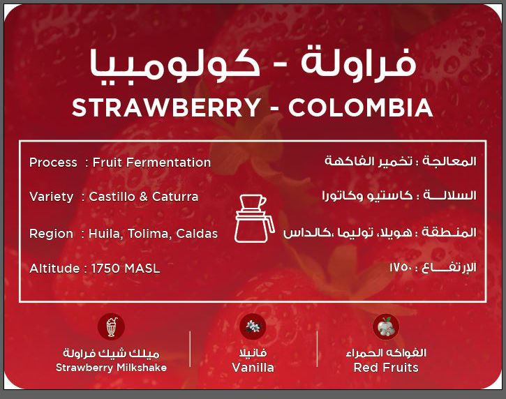 South Coffee Strawberry Colombia – Fruit Fermentation Coffee