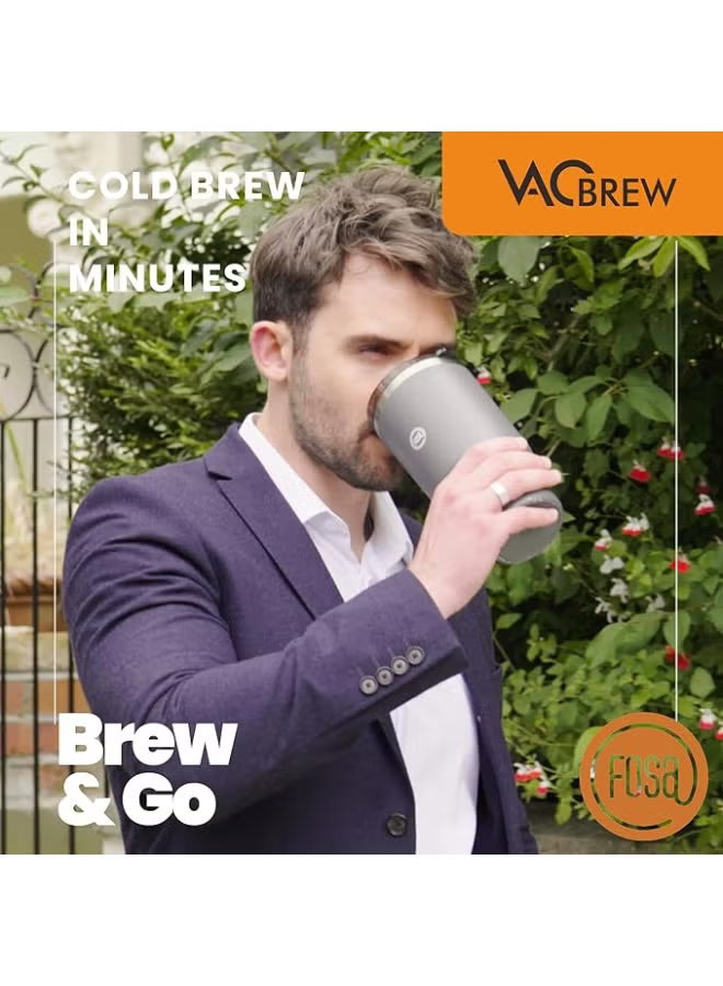 FOSA VacBrew Ultimate Hot & Cold Brew Vacuum Coffee Maker with SUS Travel Mug 500ml