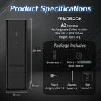 Femobook A2 Electric Coffee Grinder