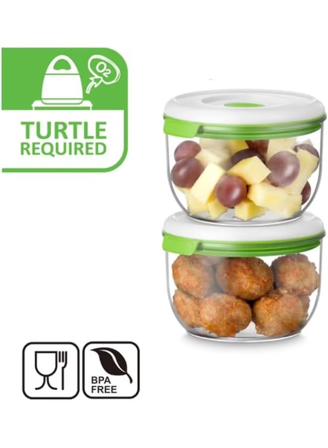 FOSA Vacuum Seal Food Storage Containers 850ml – 2 Pack