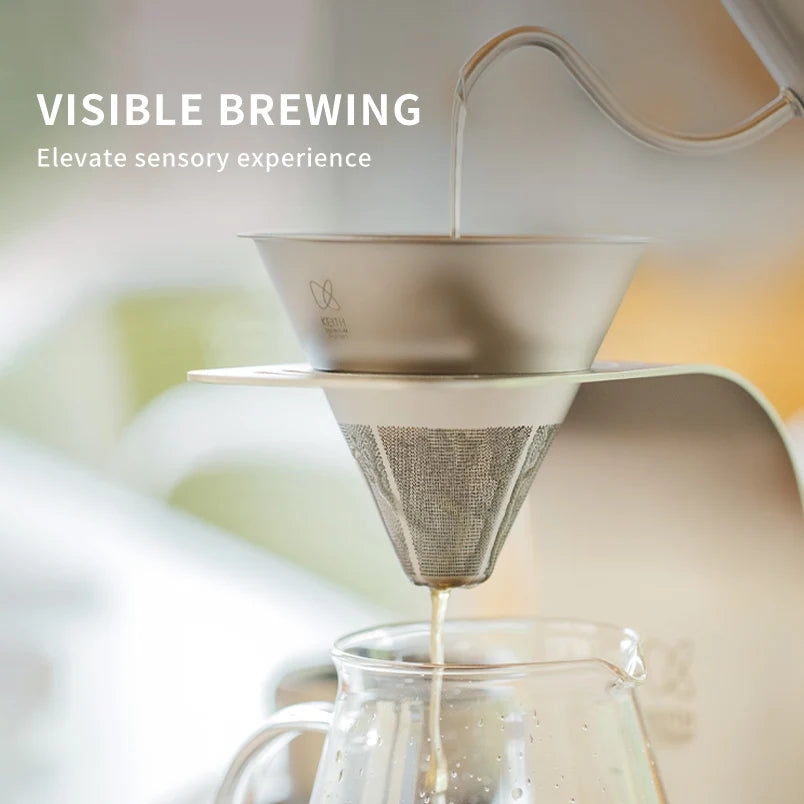 KEITH Titanium Ti3612 Pour-Over Coffee Kit