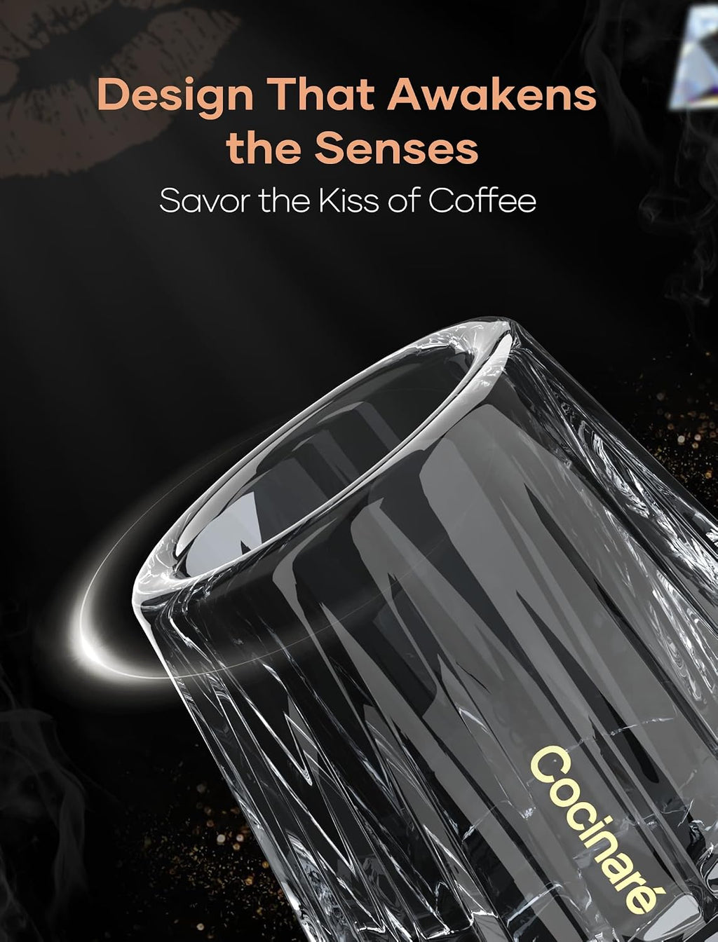 Cocinare KissCup Crystal Glass – 45ml