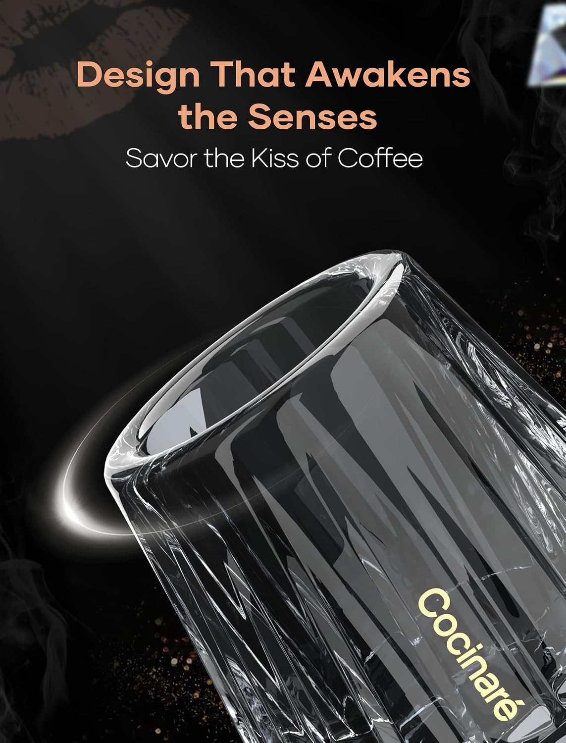 Cocinare KissCup Crystal Glass – 45ml
