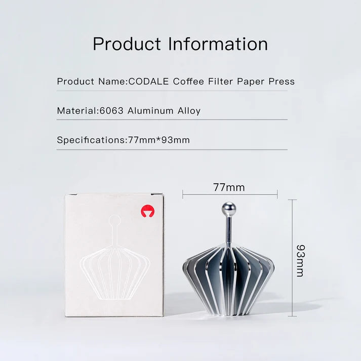 Codale Coffee Paper Presser for Basket & V60 Filters