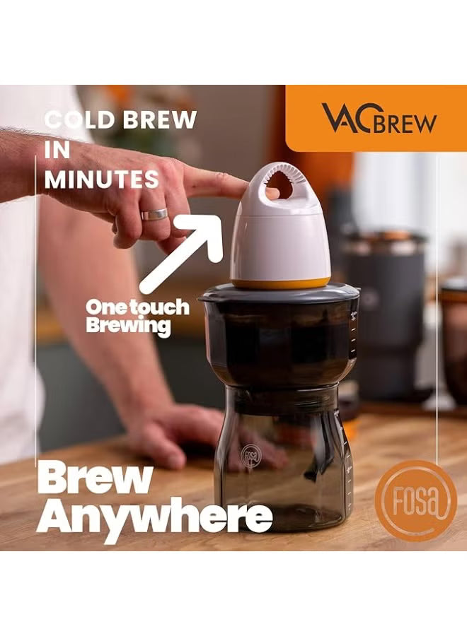 FOSA VacBrew Ultimate Hot & Cold Brew Vacuum Coffee Maker with Stainless Steel Travel Mug 500ml