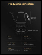 Cocinare Artisan Collection Blossom Electric Kettle