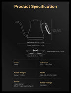 Cocinare Artisan Collection Wave Electric Kettle