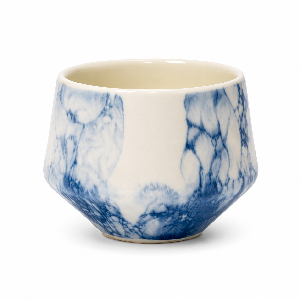 Handmade Porcelain Coffee Cup | MK Studio | Bubble Blue