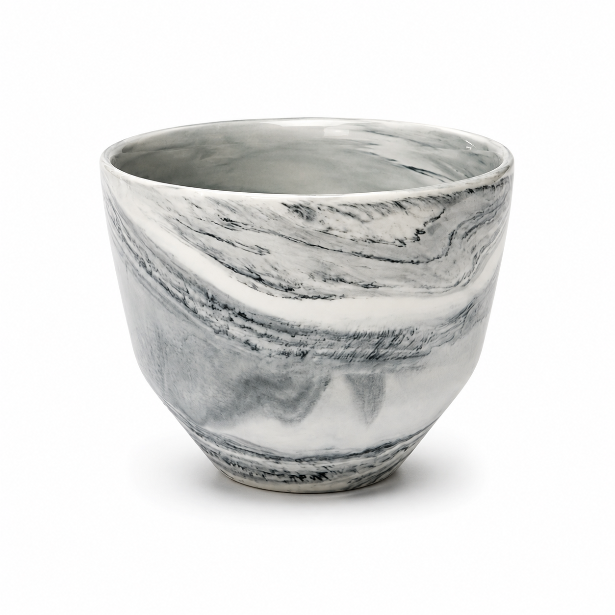 Handmade Porcelain Coffee Cup | MK Studio | Gray