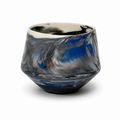 Handmade Porcelain Coffee Cup | MK Studio | Gray/Blue