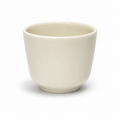 Handmade Porcelain Coffee Cup | MK Studio | White mat / pearl
