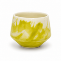 Handmade Porcelain Coffee Cup | MK Studio | Yellow/White