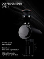 DF83V Variable Speed Single Dose Coffee Grinder