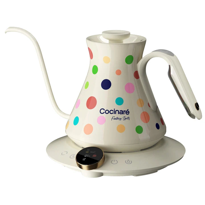 Cocinare Color-Changing Collection Polka Electric Kettle