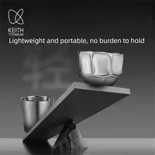 KEITH Titanium Huaiyue Double-Wall Cup 120ml – Ti3909