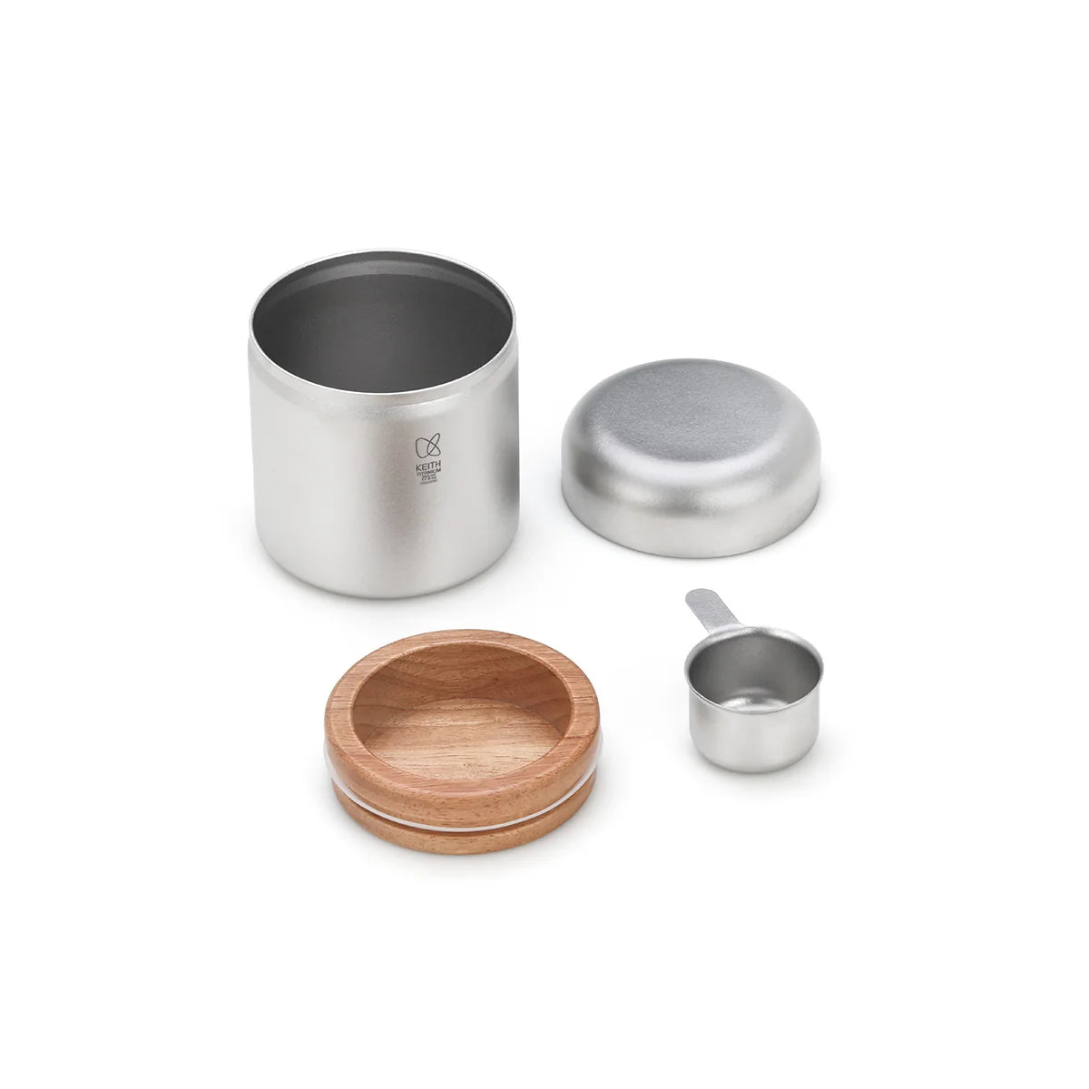 KEITH Titanium Ti3621 Coffee Canister with Measuring Spoon 350ml