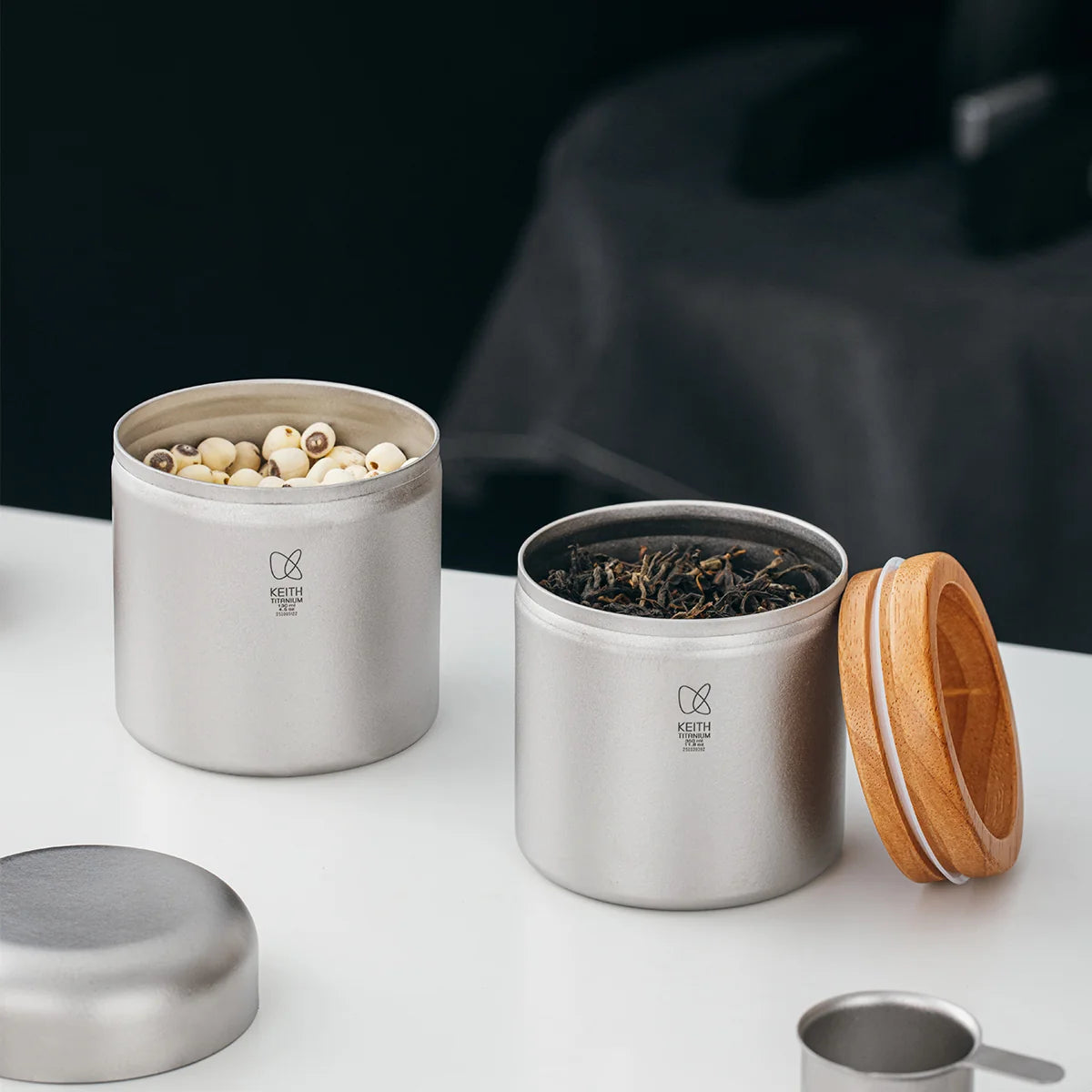 KEITH Titanium Ti3621 Coffee Canister with Measuring Spoon 350ml