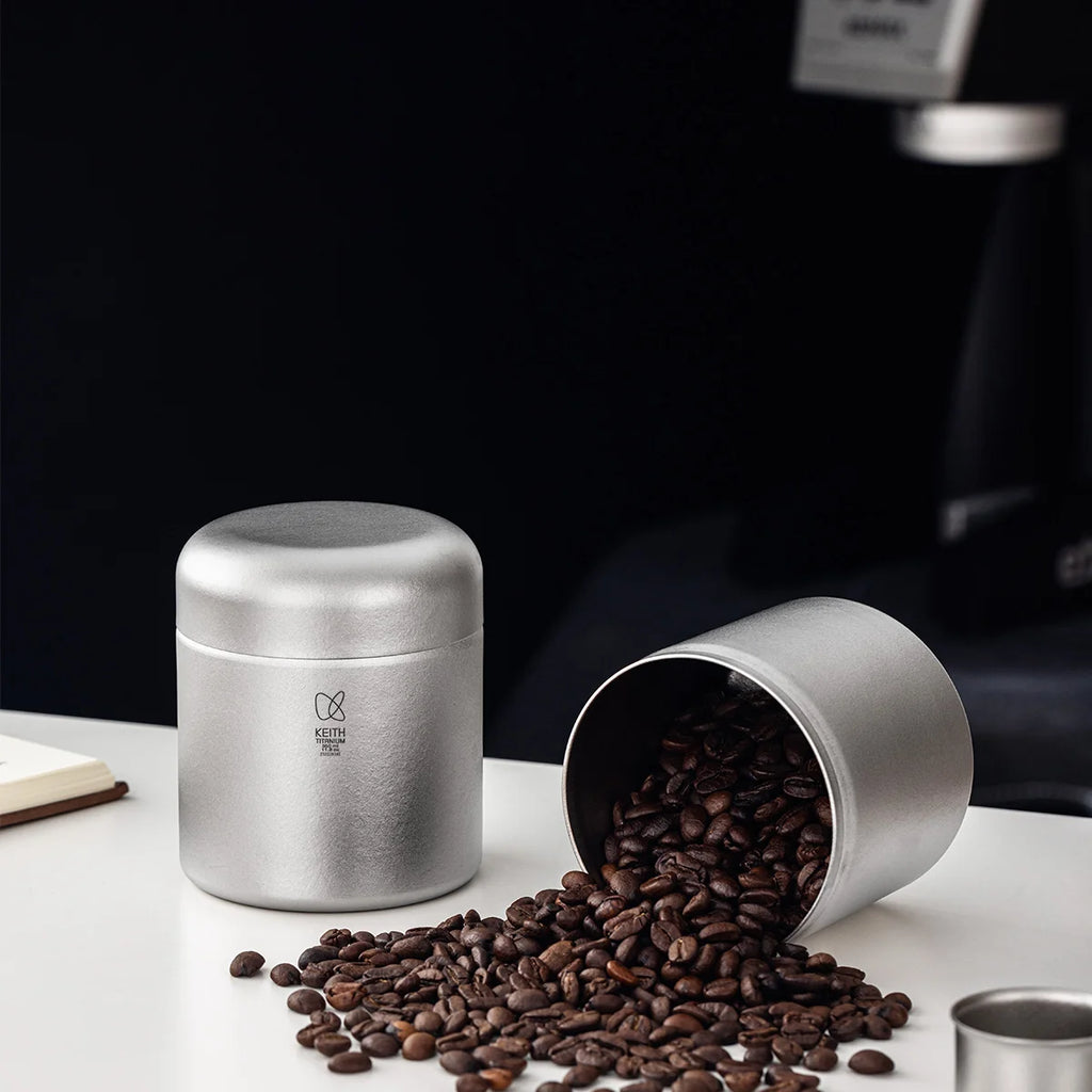 KEITH Titanium Ti3621 Coffee Canister with Measuring Spoon 350ml