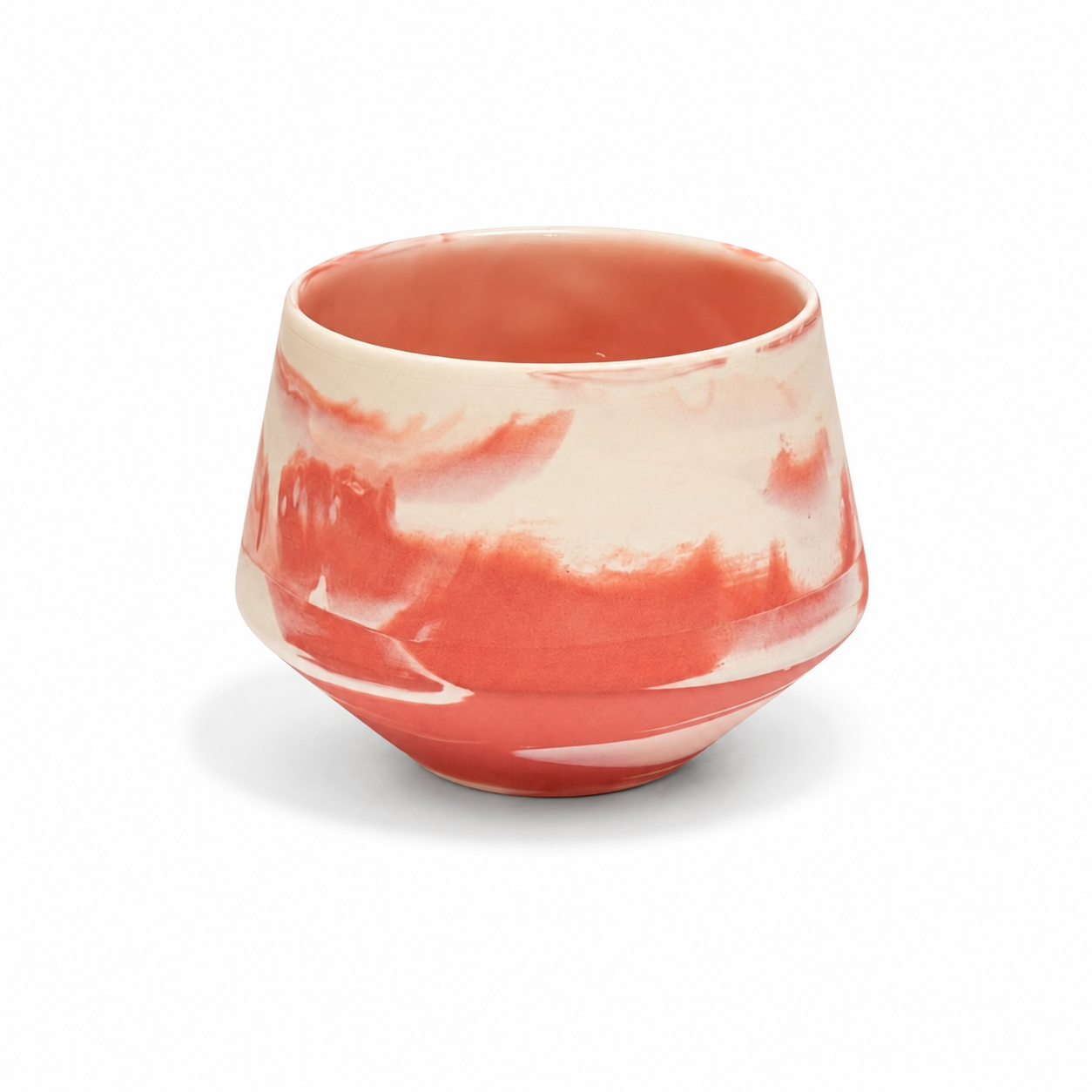 Handmade Porcelain Coffee Cup | MK Studio | Creamy Pink