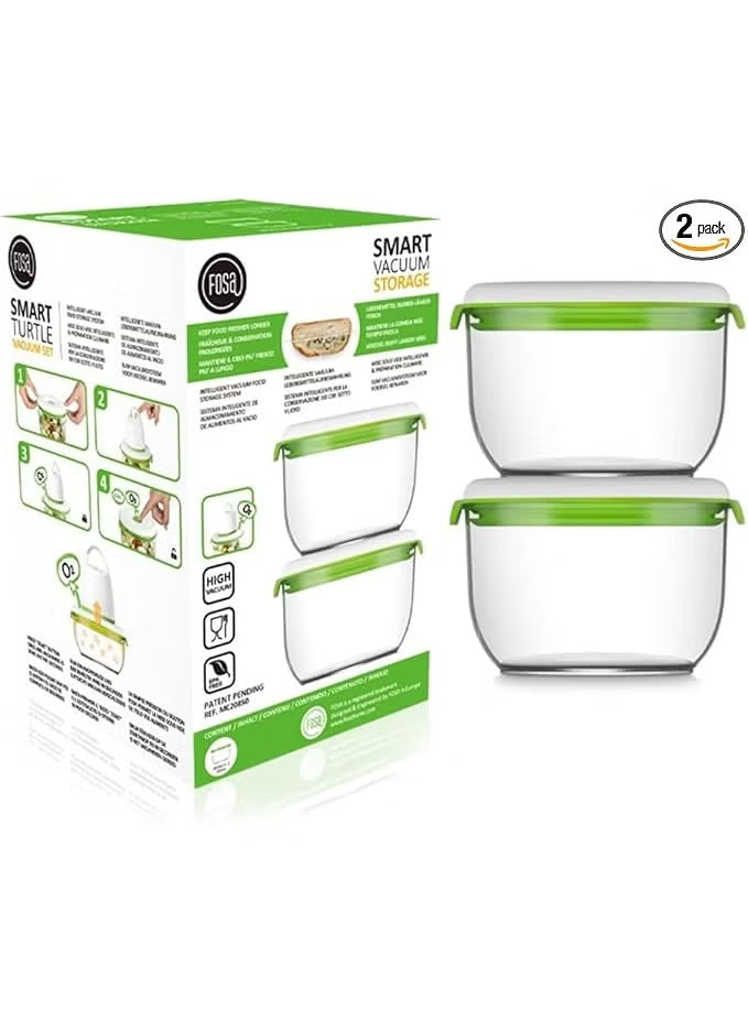 FOSA Vacuum Seal Food Storage Containers 850ml – 2 Pack