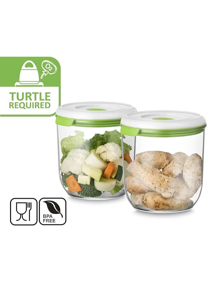 FOSA Vacuum Food Storage Containers 1350ml – 2 Pack