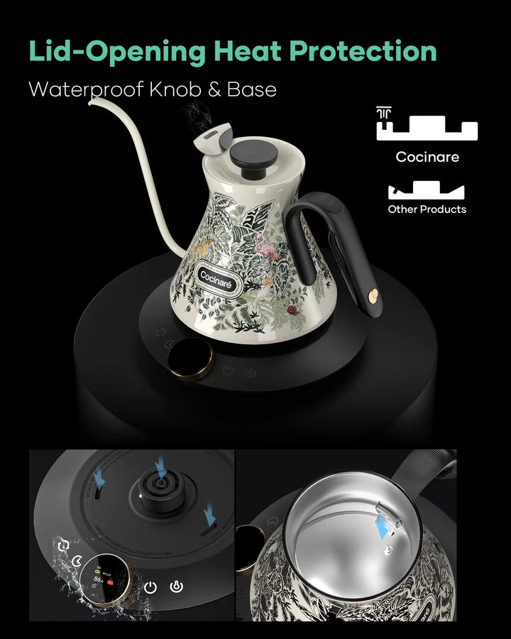 Cocinare FLOW M6 Pro Jungle Color-Changing Electric Kettle