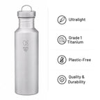 KEITH Titanium Sport Bottle with Sleeve 550ml – Ti3031